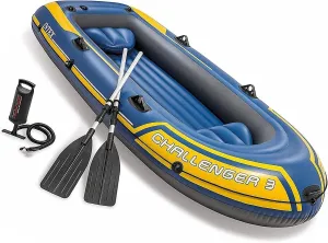 13 Person Inflatable Boat Canoe Raft Inflatable Kayak with Air Pump Rope Paddle,Boat for Adults and Kids, Portable Fishing Boat