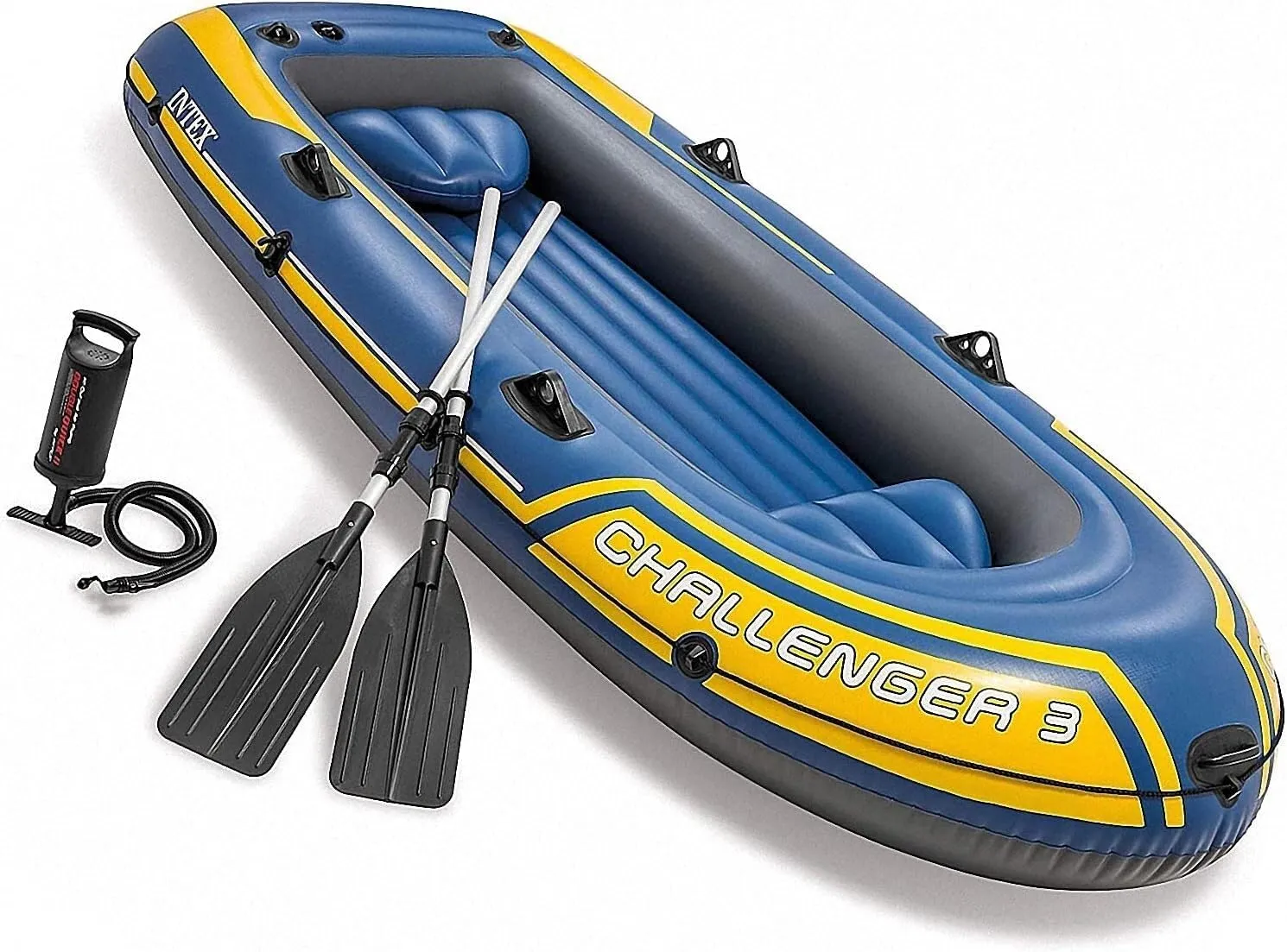 13 Person Inflatable Boat Canoe Raft Inflatable Kayak with Air Pump Rope Paddle,Boat for Adults and Kids, Portable Fishing Boat