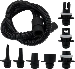 2025 NEW Paddle Board Pump Adapter Set, 1 Air Hose   6 Air Nozzles, Removable Sup Air Pump Air Hose Connector, Suitable for Most Electric SUP Pump