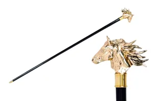24K Horse Walking stick