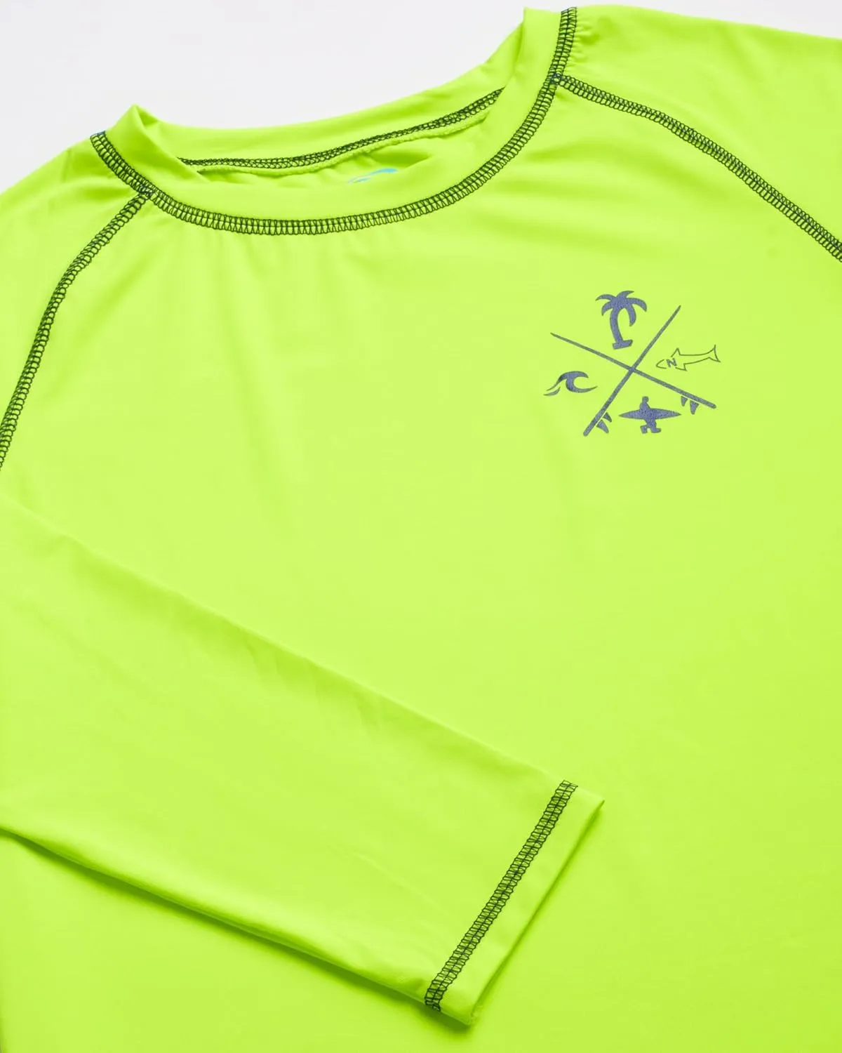 Boys Swim Shirt - Quicky Dry Sun Protection Long Sleeve Rash Guard for Boys Youth Kids Swimwear (Sizes: 5-18)