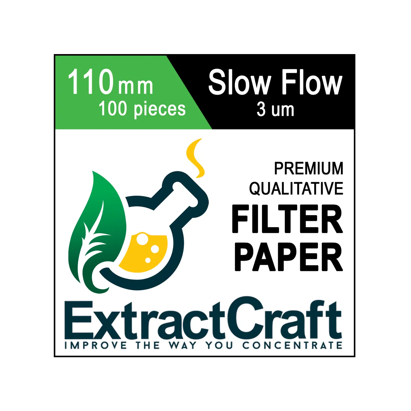 Filter Paper: 110mm – Slow Flow