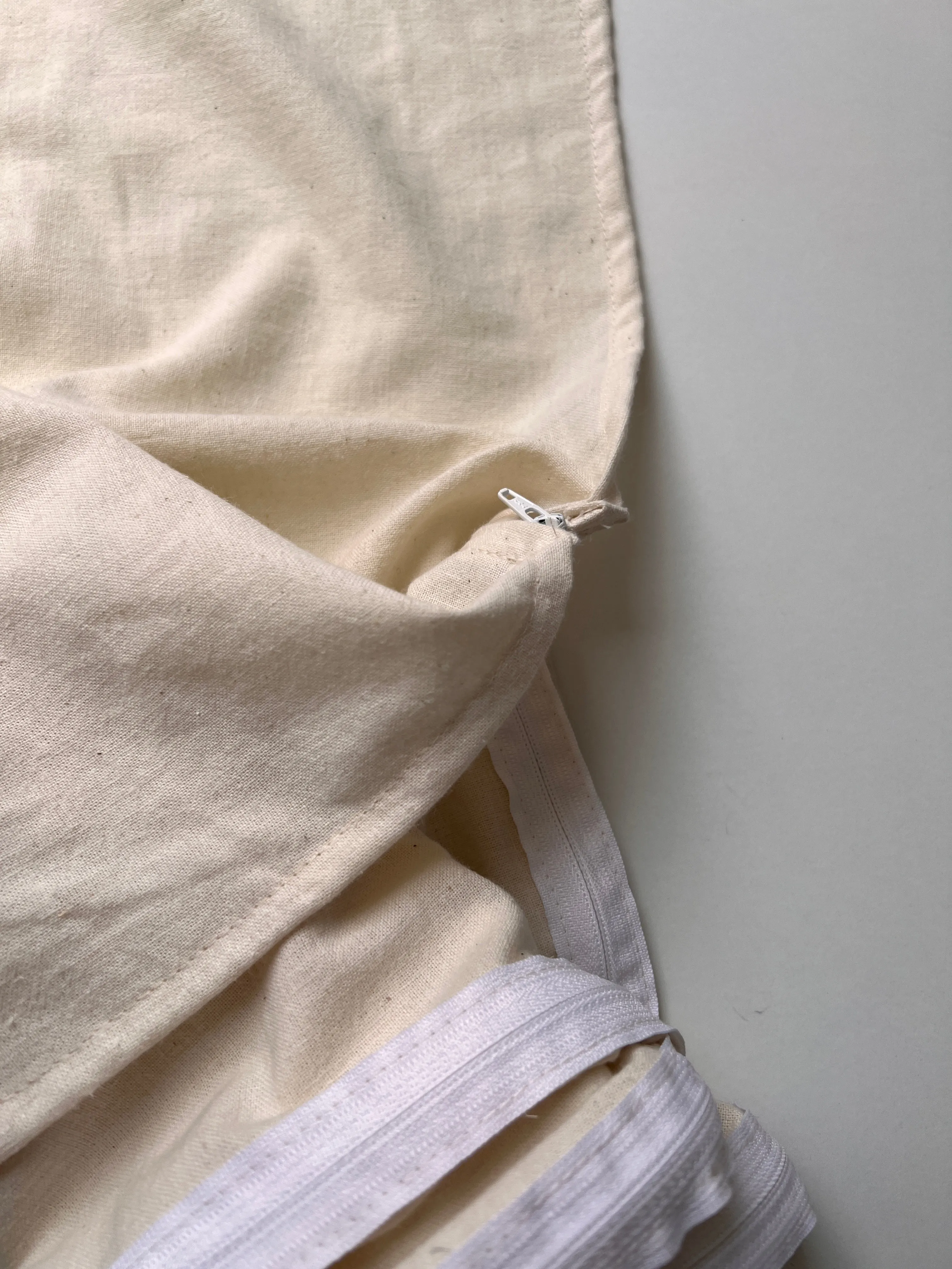Hemp Single Sleeping Bag Liner with zipper for Camping Hiking Hostel Travel non-dyed hemp fabric custom made