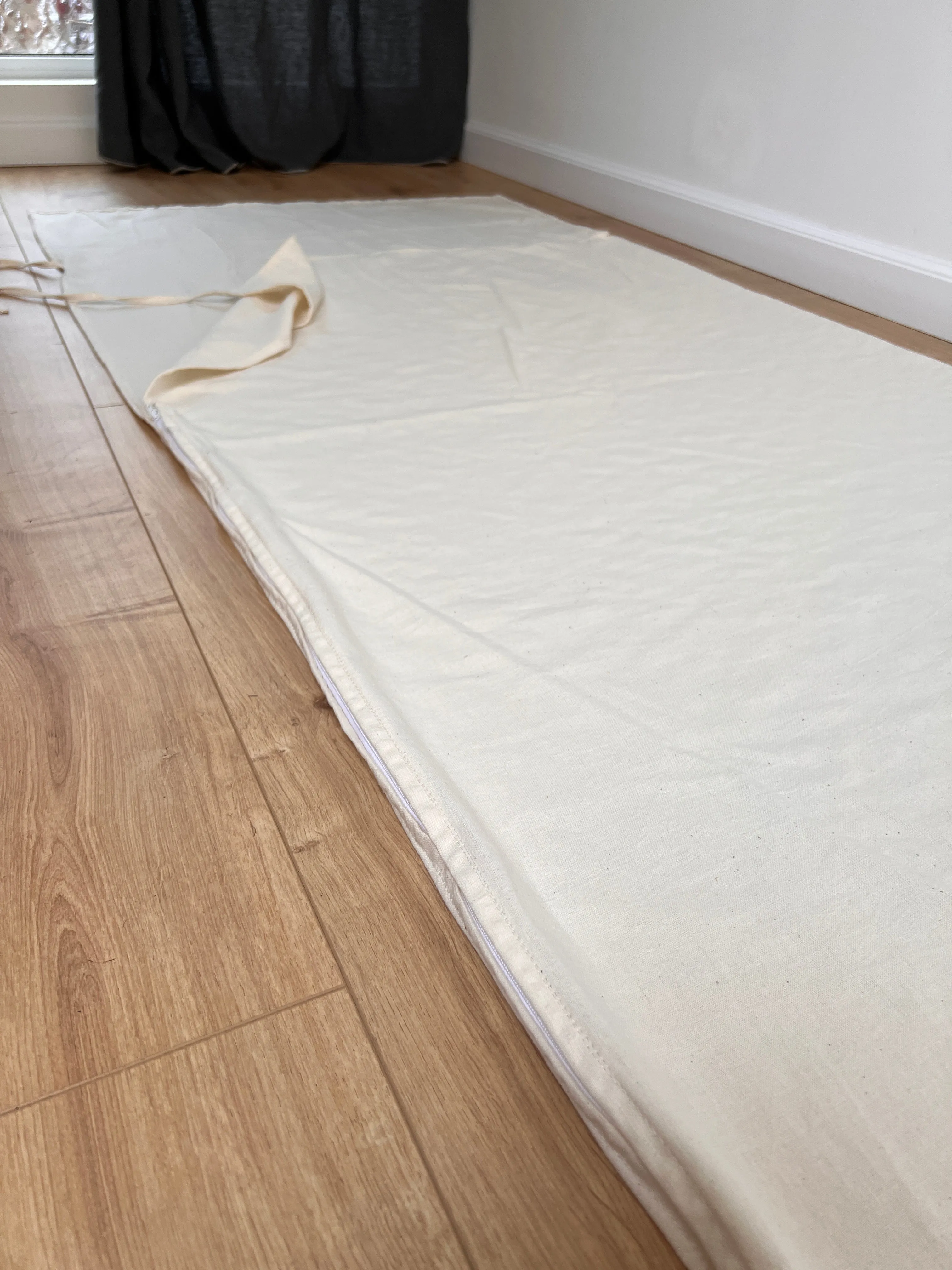 Hemp Single Sleeping Bag Liner with zipper for Camping Hiking Hostel Travel non-dyed hemp fabric custom made