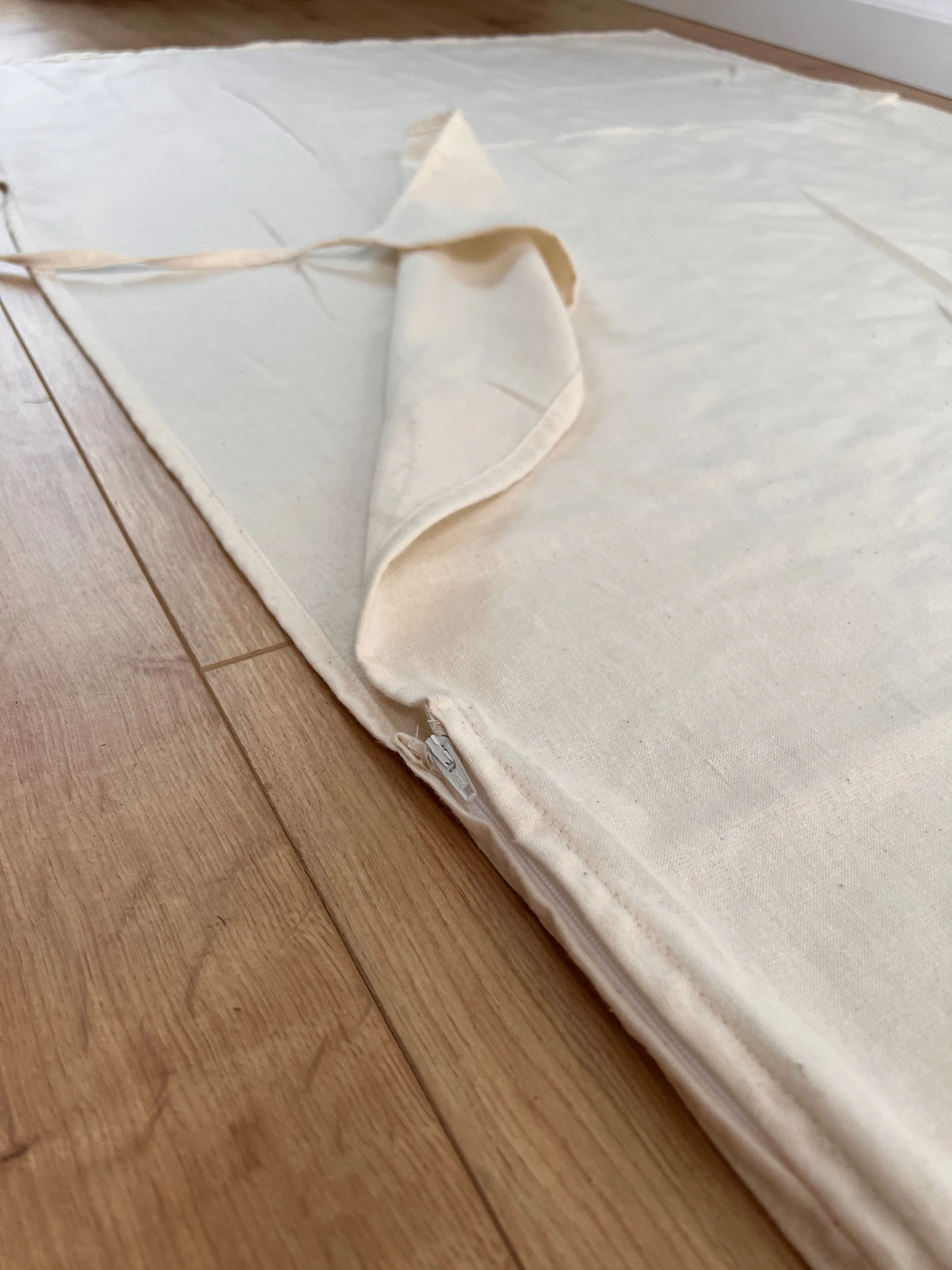 Hemp Single Sleeping Bag Liner with zipper for Camping Hiking Hostel Travel non-dyed hemp fabric custom made