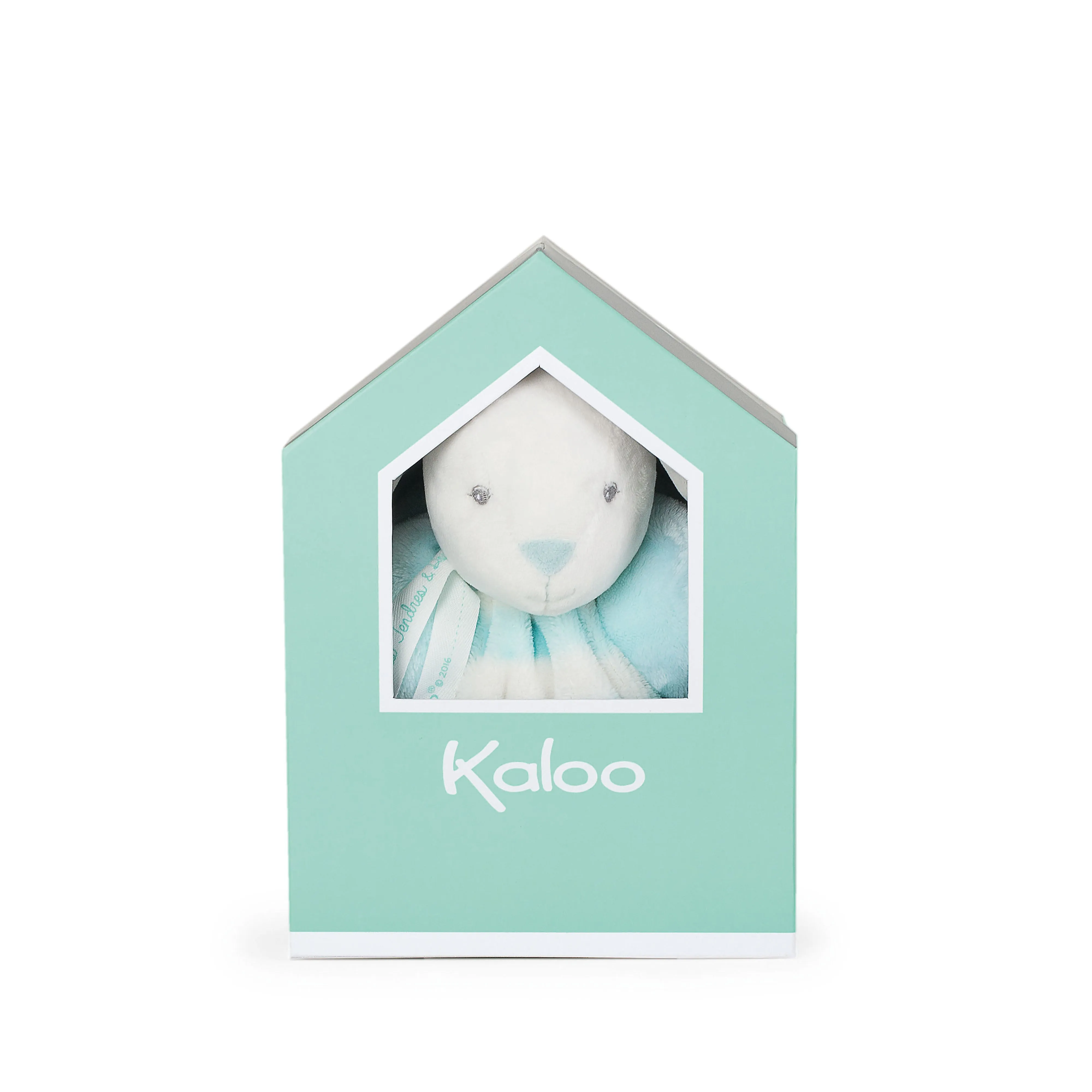 Kaloo Bebe Pastel Chubby Rabbit Aqua and Cream Medium