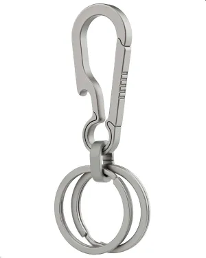 Key Clip Titanium Carabiner Keychain Quick Release Key Chain Carabiner for Keys Titanium Key Rings Heavy Duty