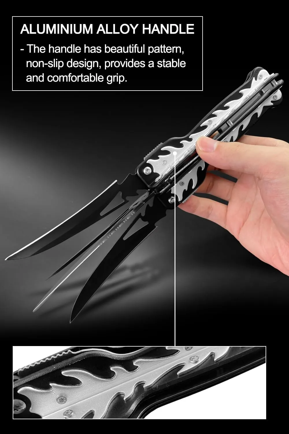 MADSABRE 4 Blades Cool Pocket Knives for Men - 9.3 Inch Survival Camping Folding Knife with Glass Breaker, Hiking Hunting Collection Knife EDC Tool