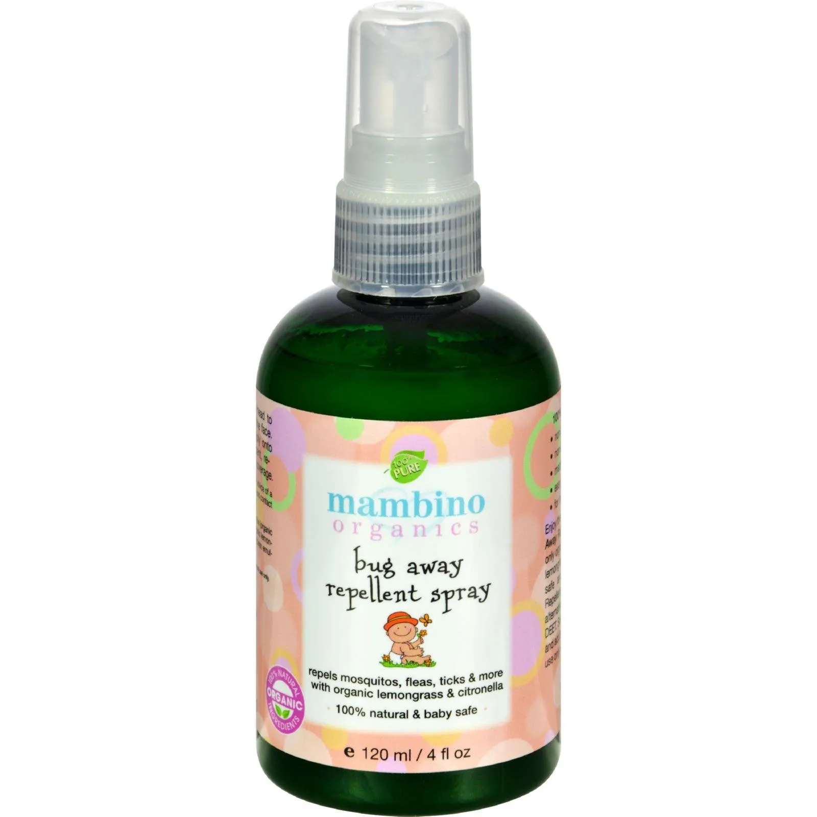 Mambino Organics Bug Away Insect Repellent Spray - 4 Fl Oz