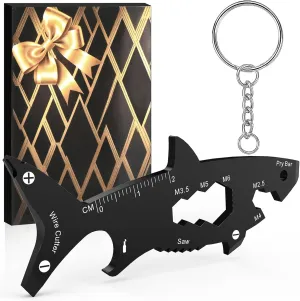 Novelty EDC Multitools Men Gifts - Shark Gift 15 in 1 for Dad Husband, Christmas Stocking Stuffers Gift Idea for Him, Men Women Present for Birthday Fathers Day Valentines Gadget for Adults Teens