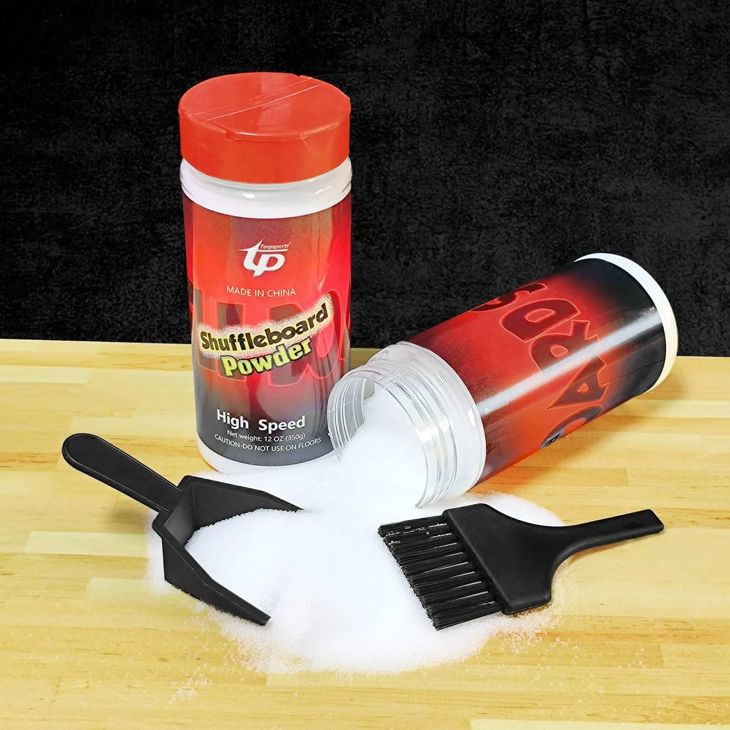 Shuffleboard Sand Wax High/Medium Speed Shuffleboard Powder Set, Shuffleboard Sand with Mini Brush Set