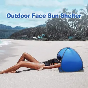 Sun Shelters,Instant Sun Shade Canopy,Head PopUp Canopy, Automatic Shade Tent for Beach Camping Fishing Hiking Picnic,Portable Sun Shelter with Mobile Phone Stand