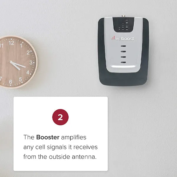 weBoost Home Room (652120) Cell Signal Booster Kit | Up to 1,500 sq ft | All Canadian Carriers - Bell, Rogers, Telus | ISED Approved