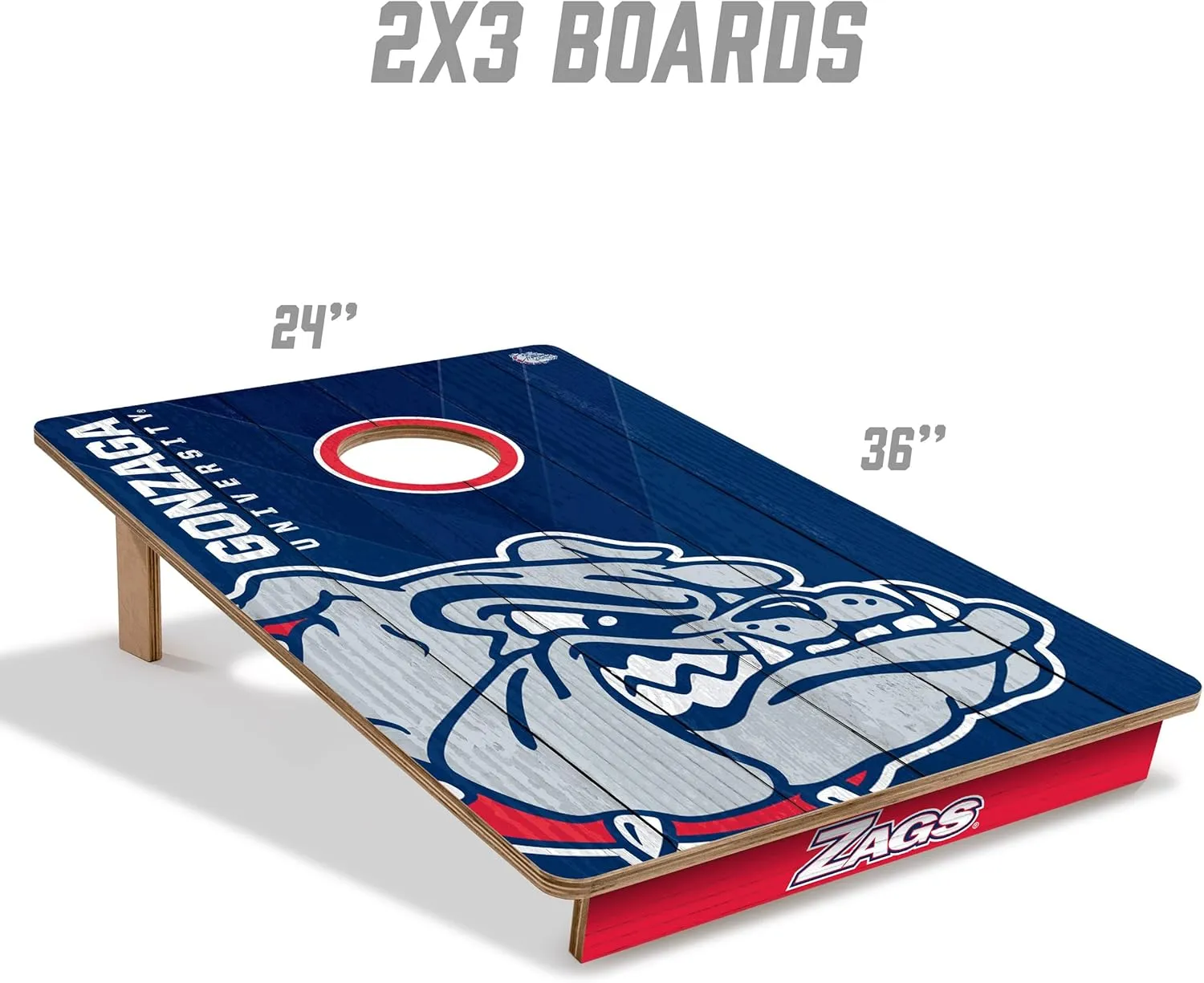 YouTheFan NCAA 2 x 3 Wood Cornhole Game with Logo Bags